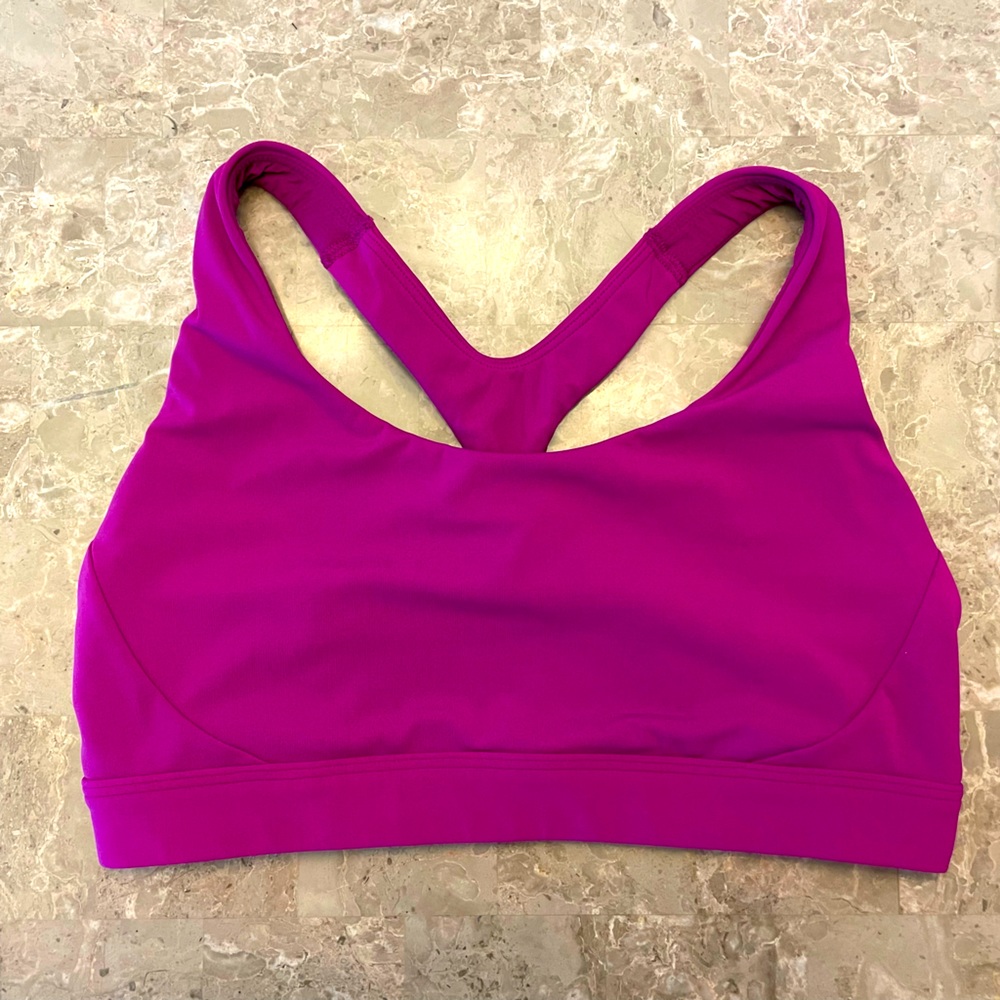 Athleta Ultimate Bra A-C Magnolia Purple Small Impact Racerback